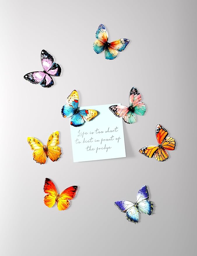 Imanes de Mariposa para Refrigerador Set de 8 miniatura 6