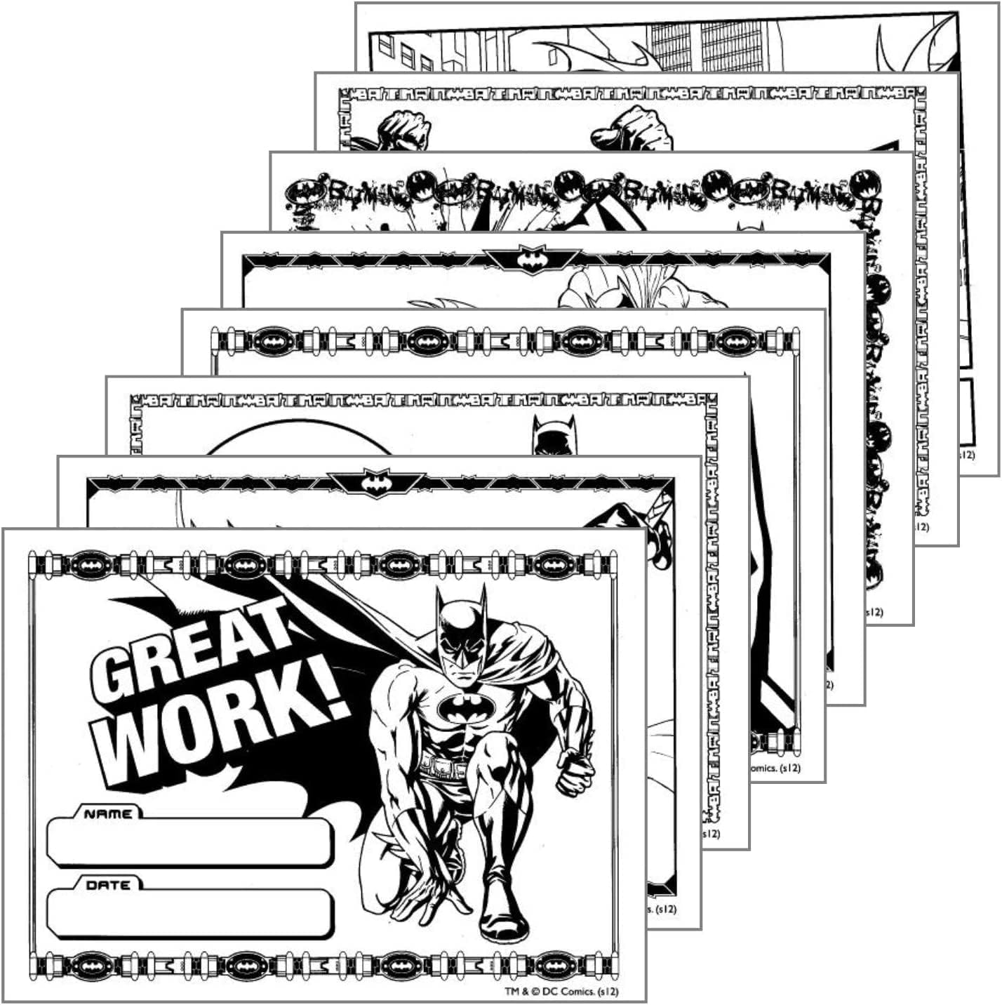 Batman Coloring Book Pack with Bonus Reward Stickers Bundle