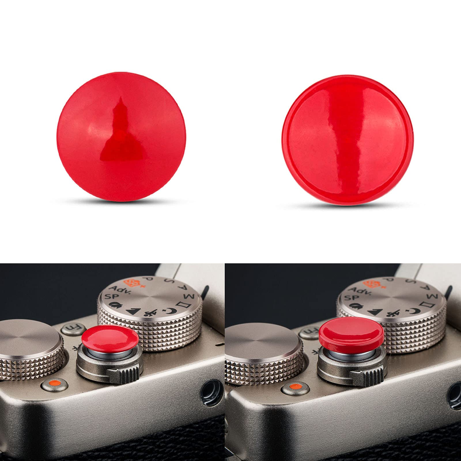 Amazon | JJC 凹+凸 2個入 粘着式 レリーズボタン シャッターボタン