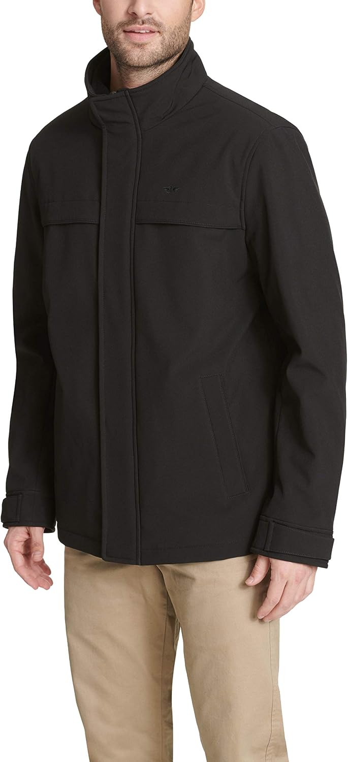 DOCKERS Men's Dwight Soft Shell Bib Jacket (Regular and Big & Tall Sizes)