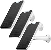 Vista 10 de Panel solar compatible con Eufycam 3/3C/2C/2C Pro/2/2 Pro/E20/E40/E/S40/S220/L40/L20, con cable de carga impermeable de 13.1 pies, IP65 resistente a