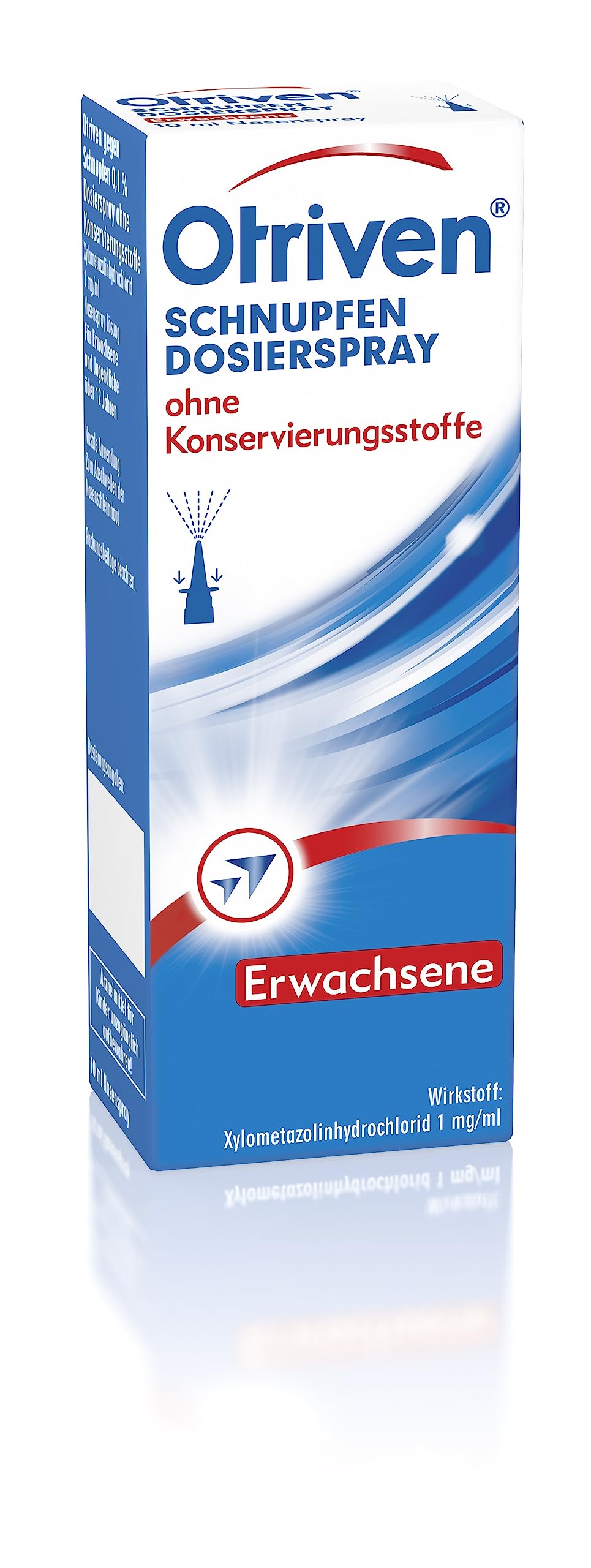 Otriven Nasenspray 0,1% Sparpack 10 X10 ml inkl. einer hochwertigen Handcreme Marke Faar-Apo