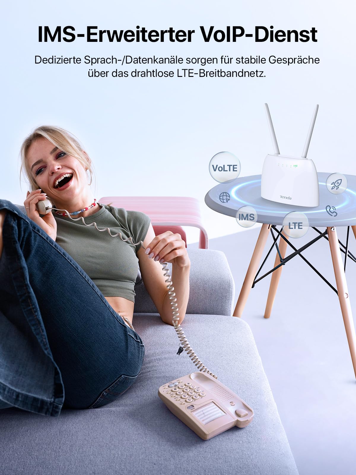Tenda 4G06 Volte WLAN Router für SIM Karten (150 Mbit/s im Download – Bild 4