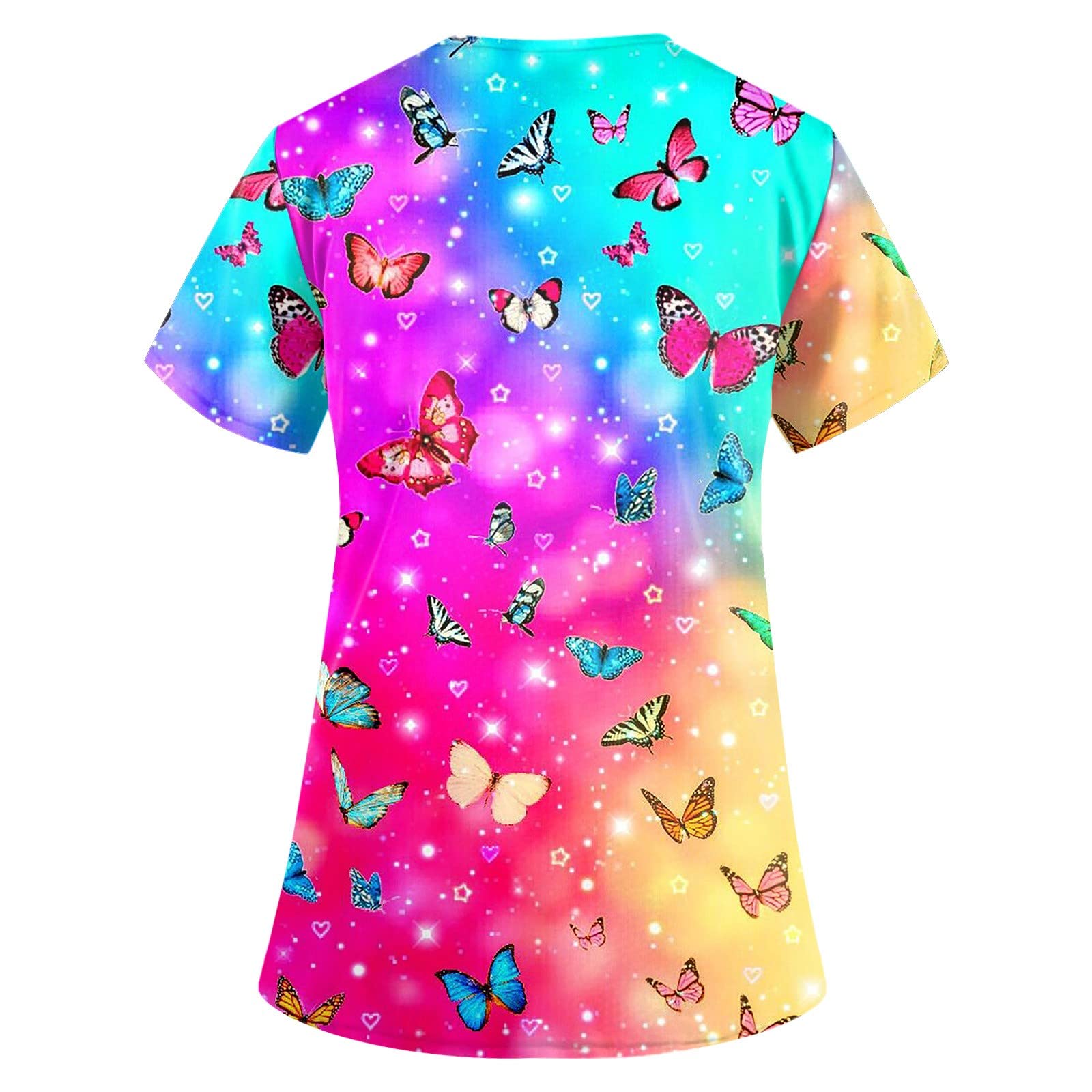 Scrubs for Women Women Scrub Tops Fitted Scrubs for Women Cow Scrub Top Out for Lunch Sign Cute Scrubs for Women Cat Print Tops for Women Short Sleeve Scrubs Tops Christmas