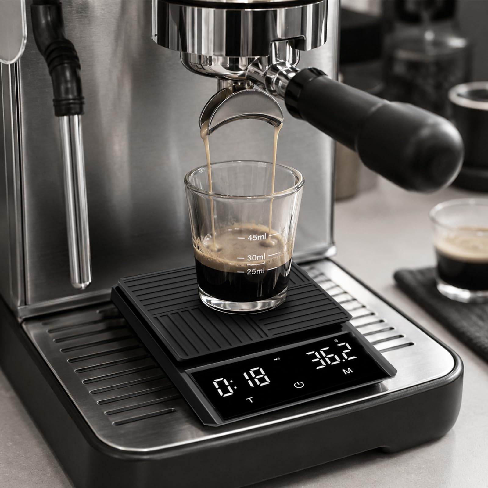 Mini Balance à Café Rechargeable Avec Minuteur 3kg 0,1g Électronique