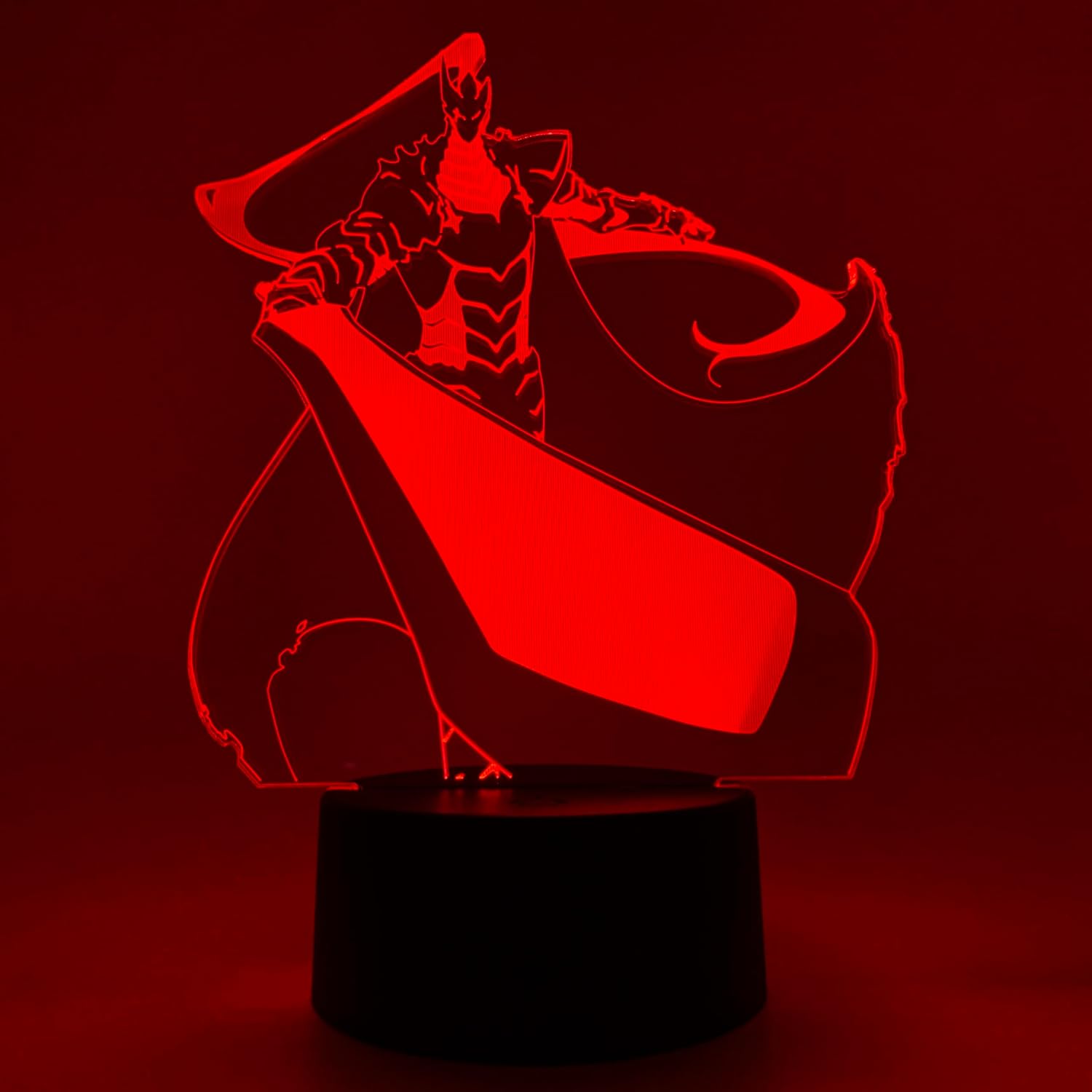 Otaku Lamps Shadow Igris Solo Leveling – Anime Lamp Figure Night Light, 16 Color RGB LED – 3D Anime Room Décor Gift for Otaku