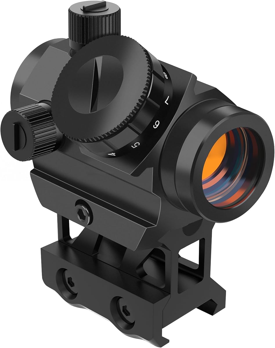 Feyachi RDS-25 Red Dot Sight 4 MOA Red Dot Gun Sight Rifle Scope with 1 inch Riser Mount