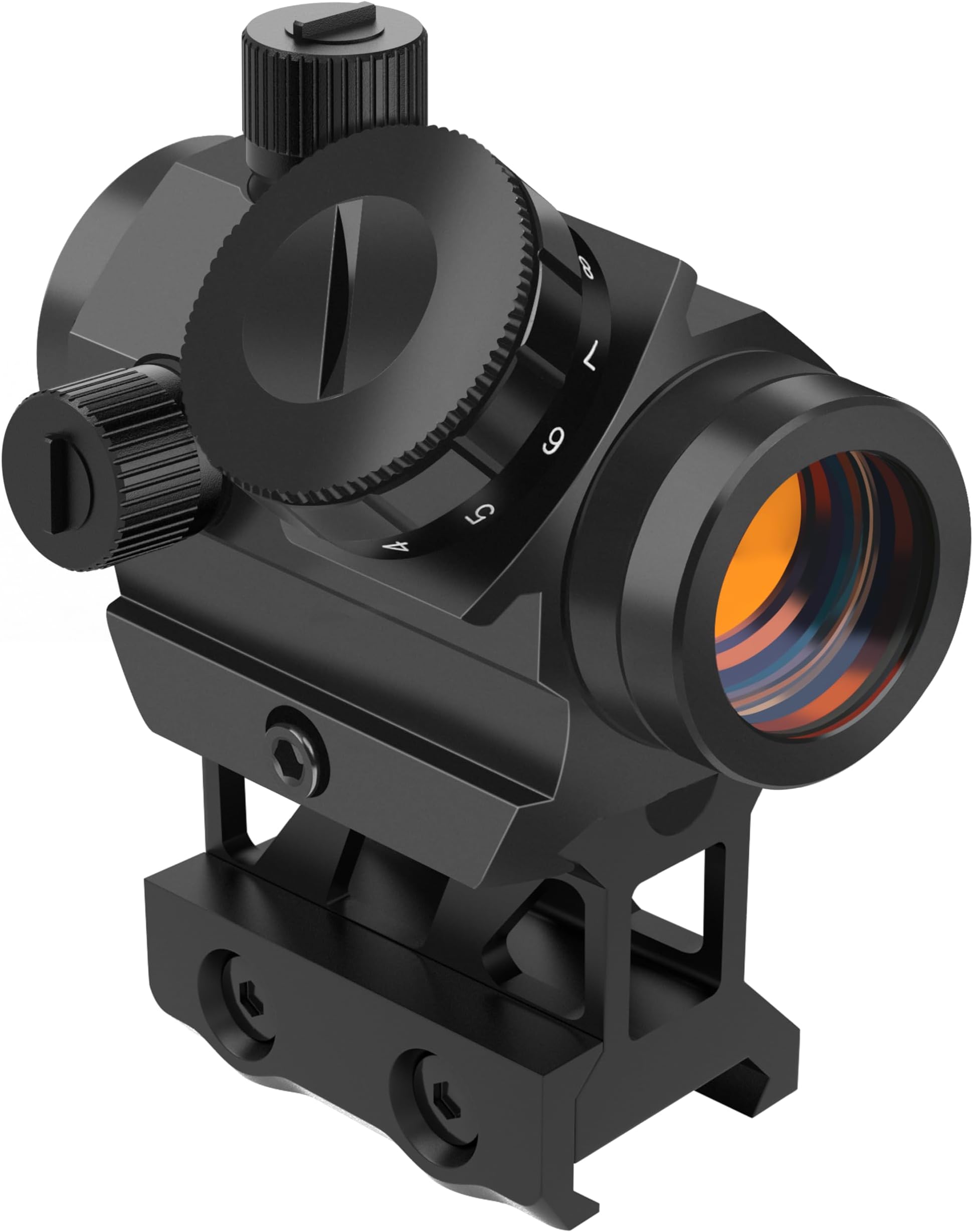 Feyachi RDS-25 Red Dot Sight 4 MOA Red Dot Gun Sight Rifle Scope with 1 inch Riser Mount