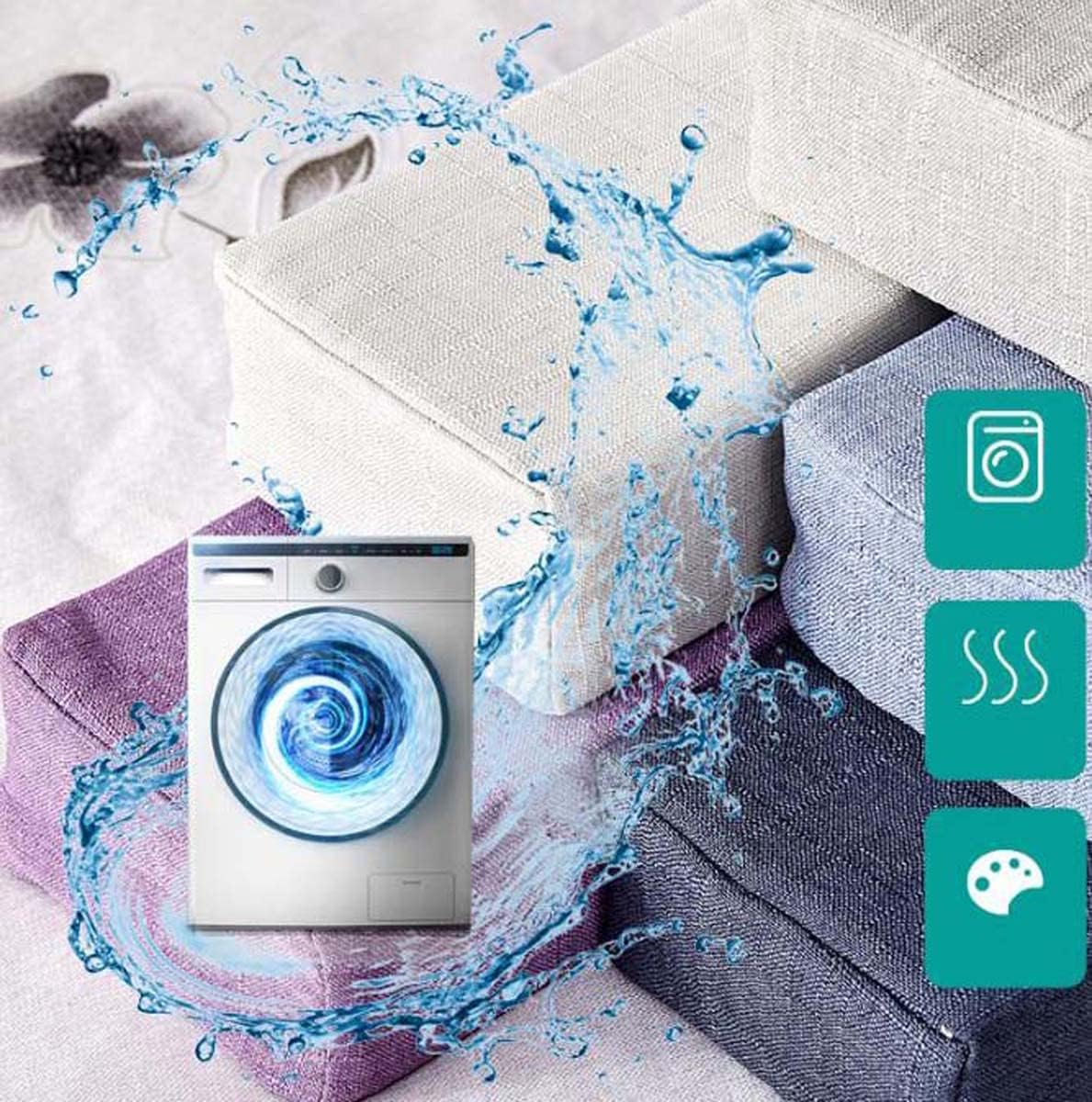 King Bed Headboard Pillow Cushion Custom Size Bed Gap Filler, Thick Foam Rectangle Mattress Gap Filler Bolster Long Armrest Mattress Pillow, Removable Washable