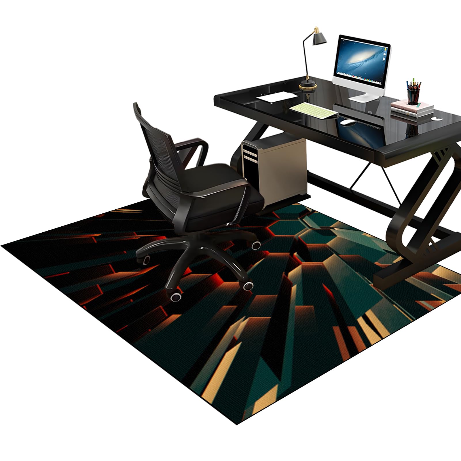 Heavy Duty Office Gaming Chair Mats for Carpeted and Hardwood Floor, Desk Chair Mat, Carpet Protector Chair Mat for Home and Office, Hard-Floor Chair Mats, Floor Mat for Office Chair 100 x 140 cm