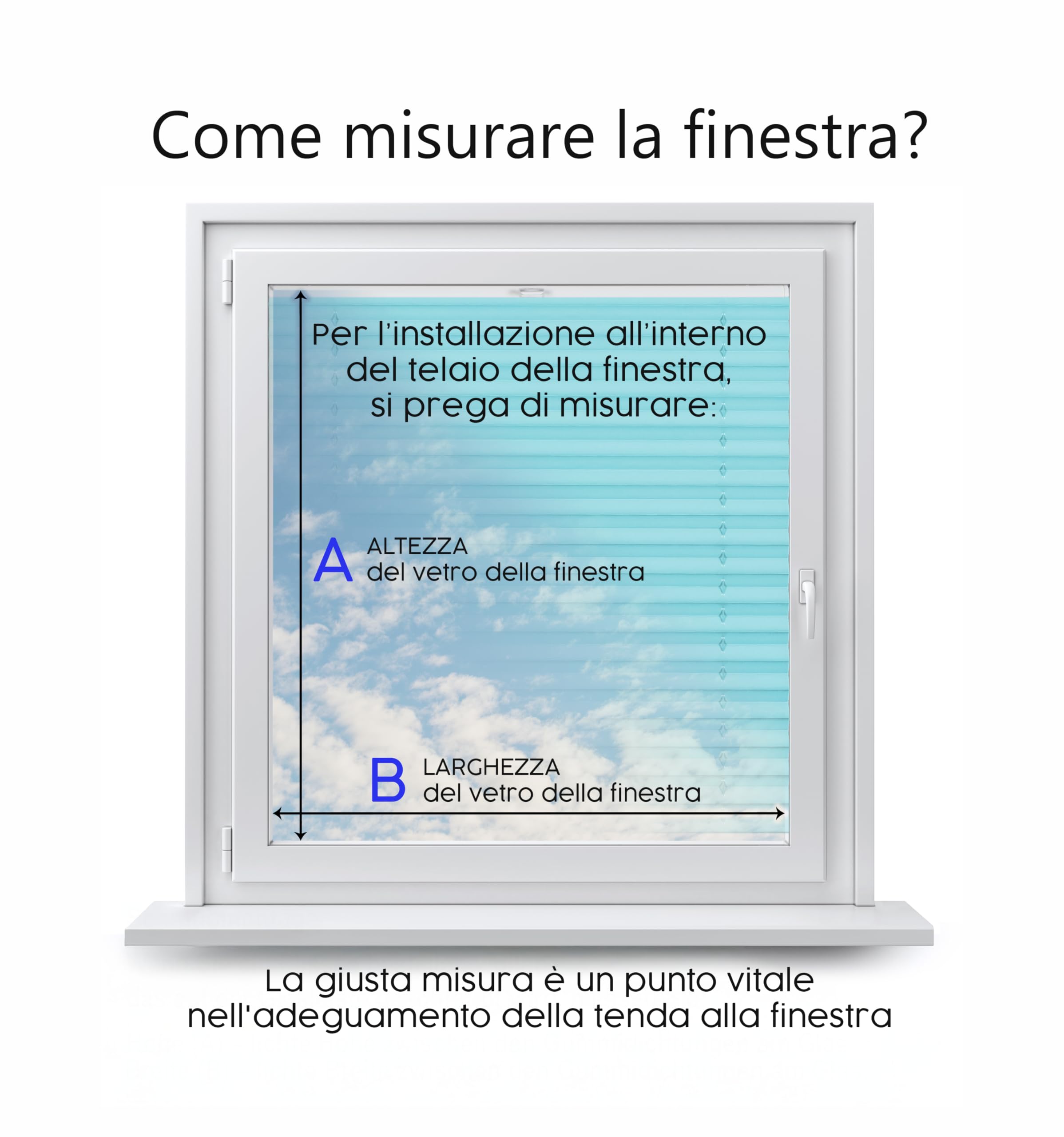 Concept Blinds Tende Plissettate Personalizzate con Foratura – Larghezza 40–200 cm, Altezza 20–260 cm – Su Misura per Finestre e Porte – Tende Premium XXL per Grandi Spazi