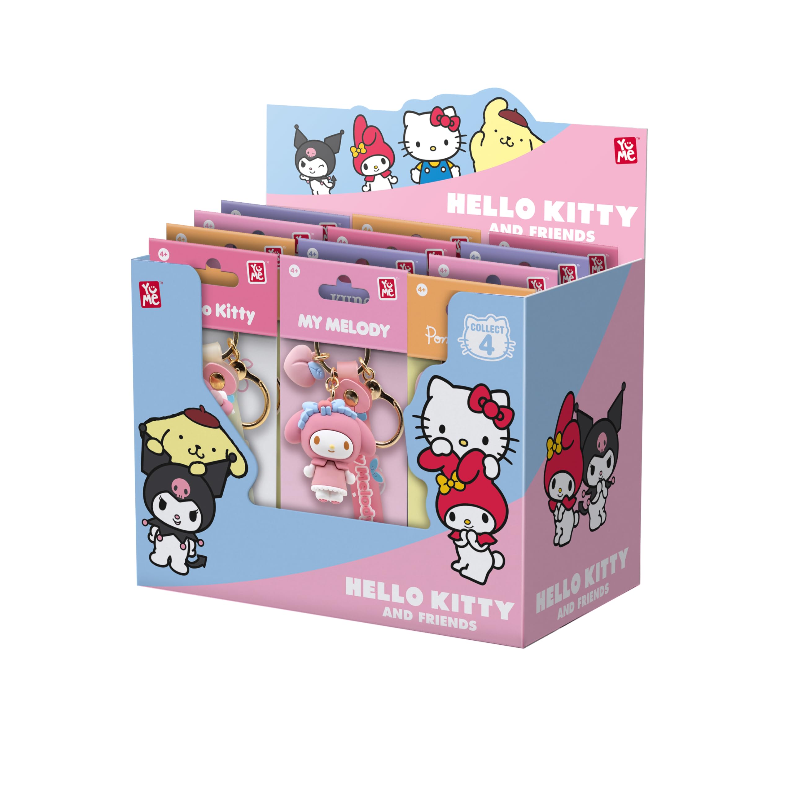 The Carat Shop Hello Kitty Pompompurin Sleutelhanger met Charms