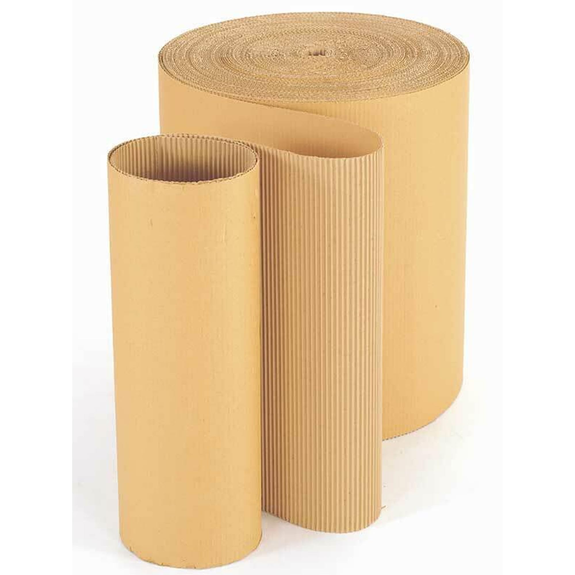 Large 600mmx75m Strong Protective Corrugated Cardboard Rolls Cushioning Wrap For Fragile Items (1 Roll)