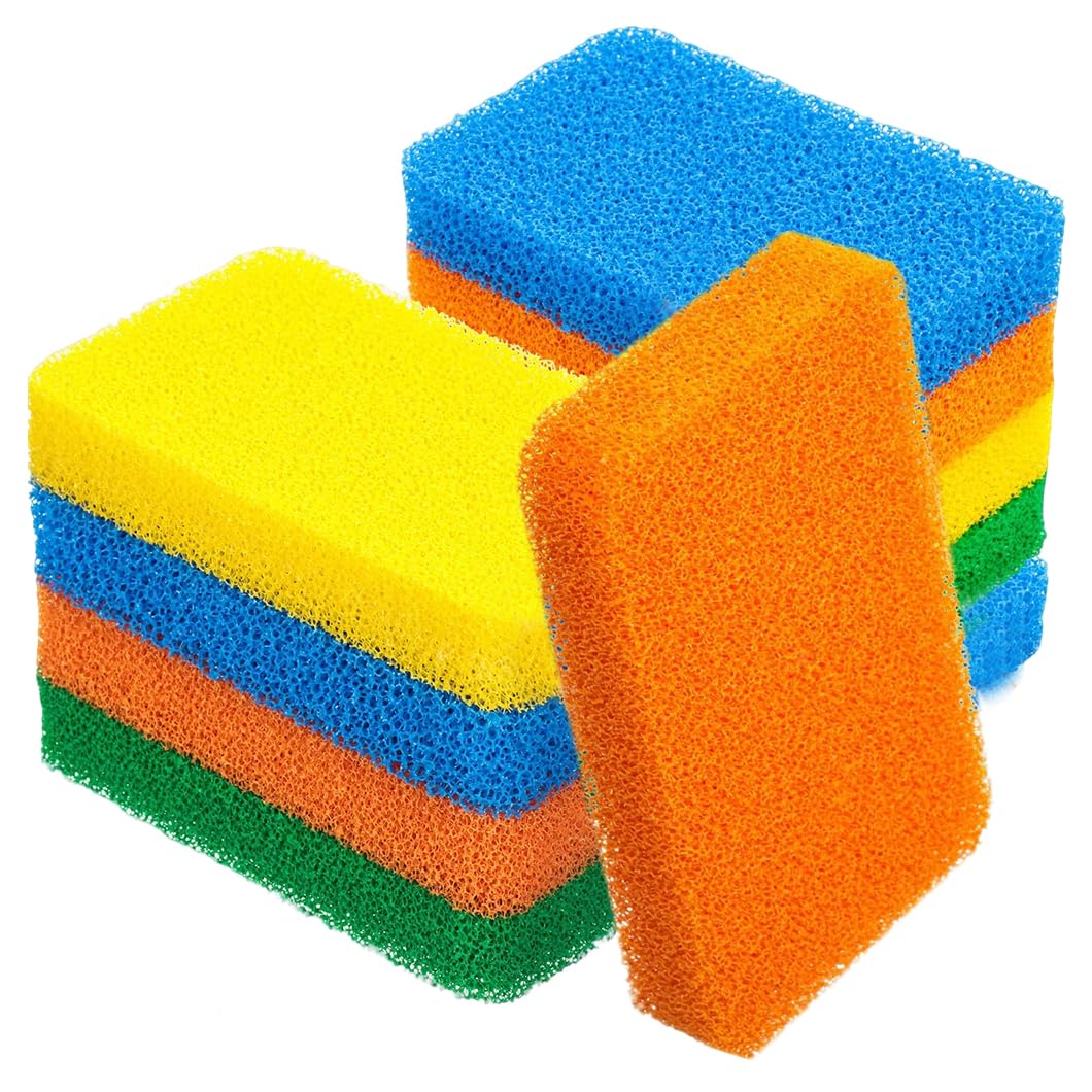 10pcs Dish Sponge Reusable Square Sponges Kitchen Scrubbing Cleaning Sponge for Dishes Fruit Vegetable
