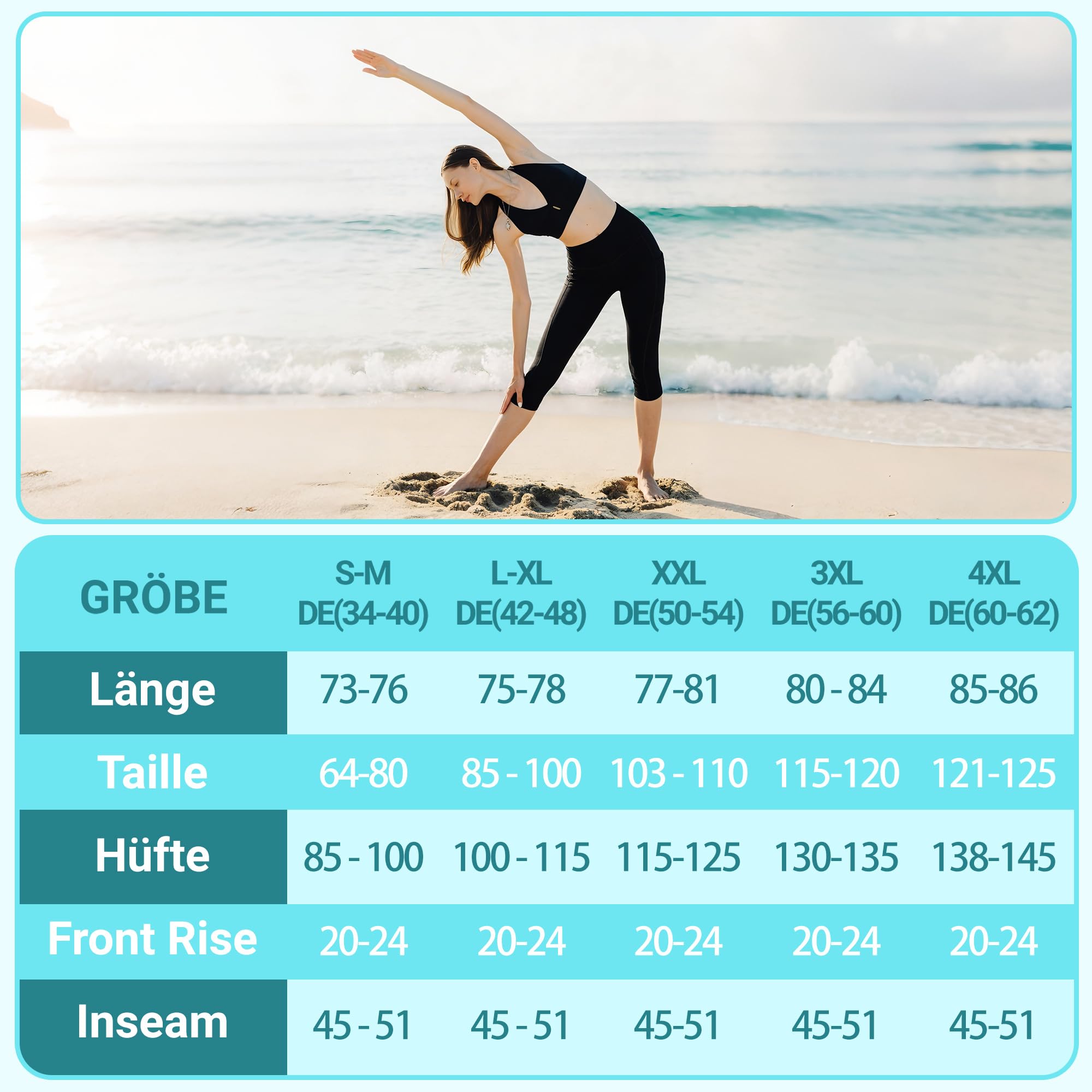 HIPOWER Pack de 3 leggings para mujer con bolsillos, pantalones deportivos capri, pantalones 3/4, pantalones capri, cintura alta, yoga, verano, leggings deportivos para fitness y gimnasio