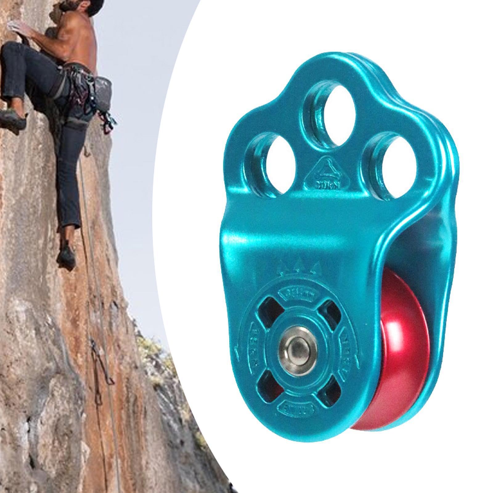 Yiju Climbing Pulley Hauling Pulley Professional Lightweight Single Pulley Hitch Pulley for High Altitude Work Arborist Outdoor