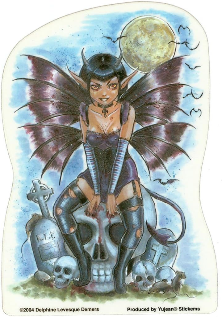 Delphine Levesque Demers Nightfall Devil Fairy Sticker/Decal
