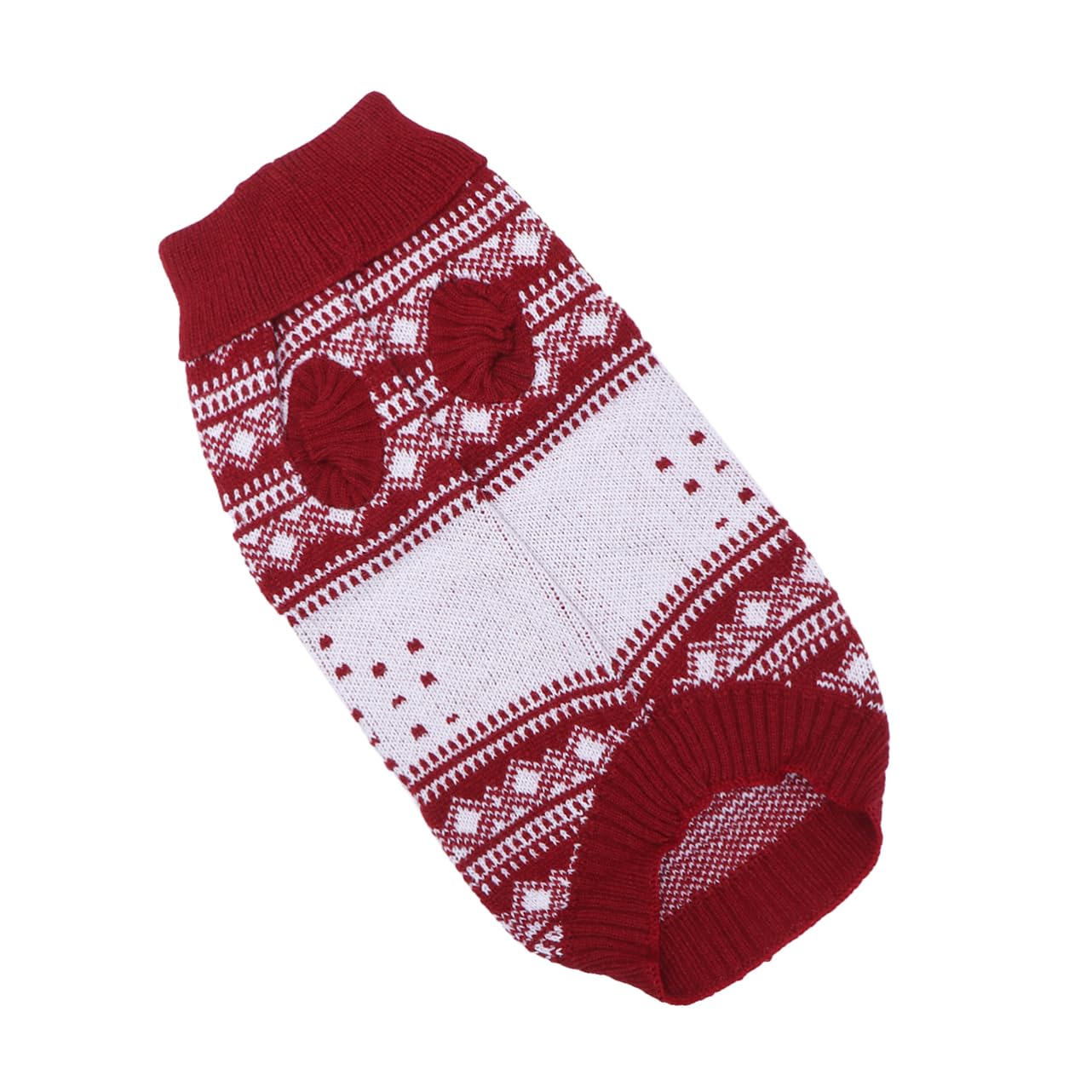 BESPORTBLE 3 Pz Abbigliamento Natalizio per Animali Domestici Costume Cane Natale Maglioncini Cane Cucciolo Natale del Cane Maglioni Natalizi Vestiti Autunno e Inverno Maglione Rosso