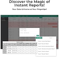 Vista 5 de ANVIZ Time Clocks for Employees Small Business - Forever Free Cloud Software - W1 Pro Fingerprint Biometric Clock in and Out Attendance Machine