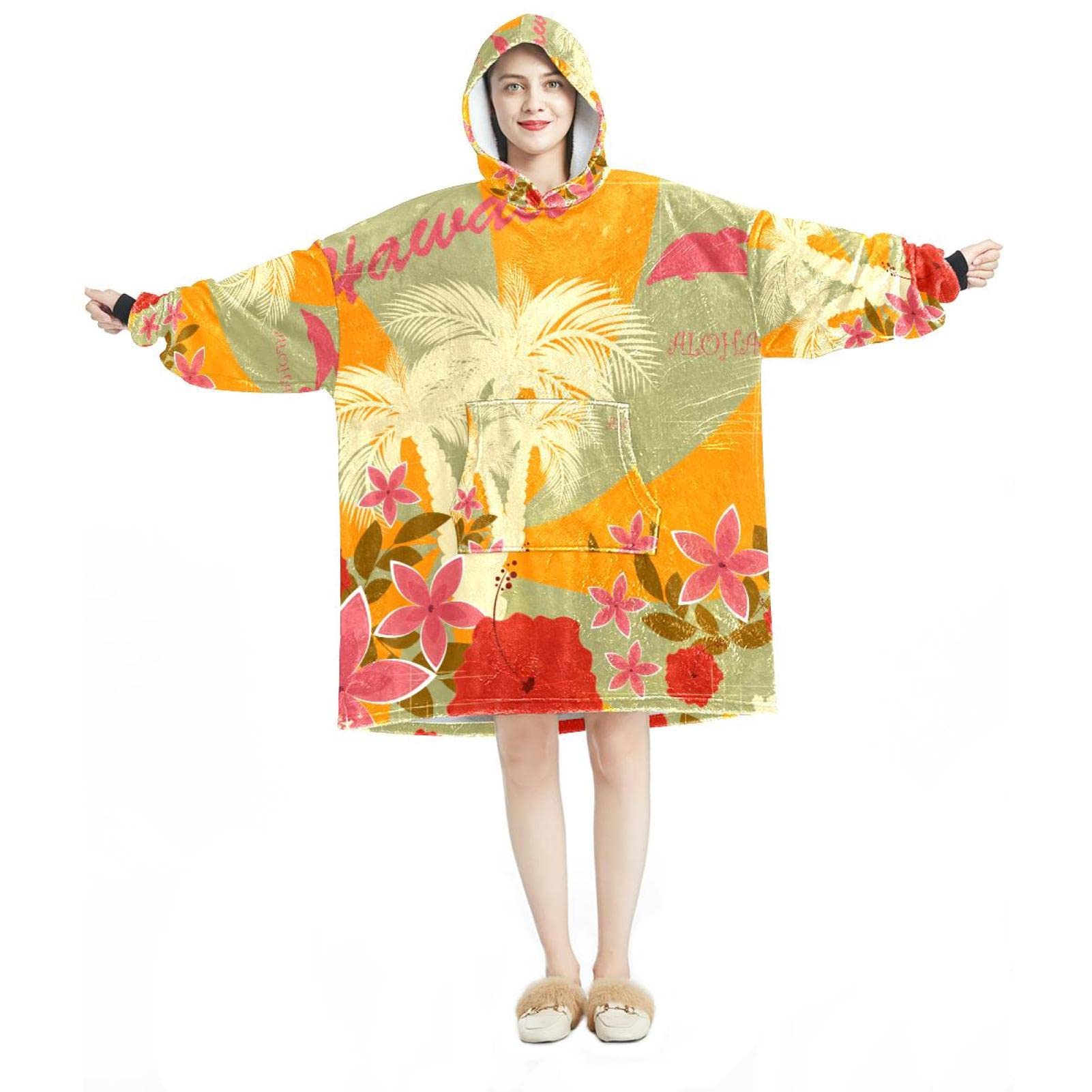 Sweat à capuche surdimensionné idée cadeau flanelle douce