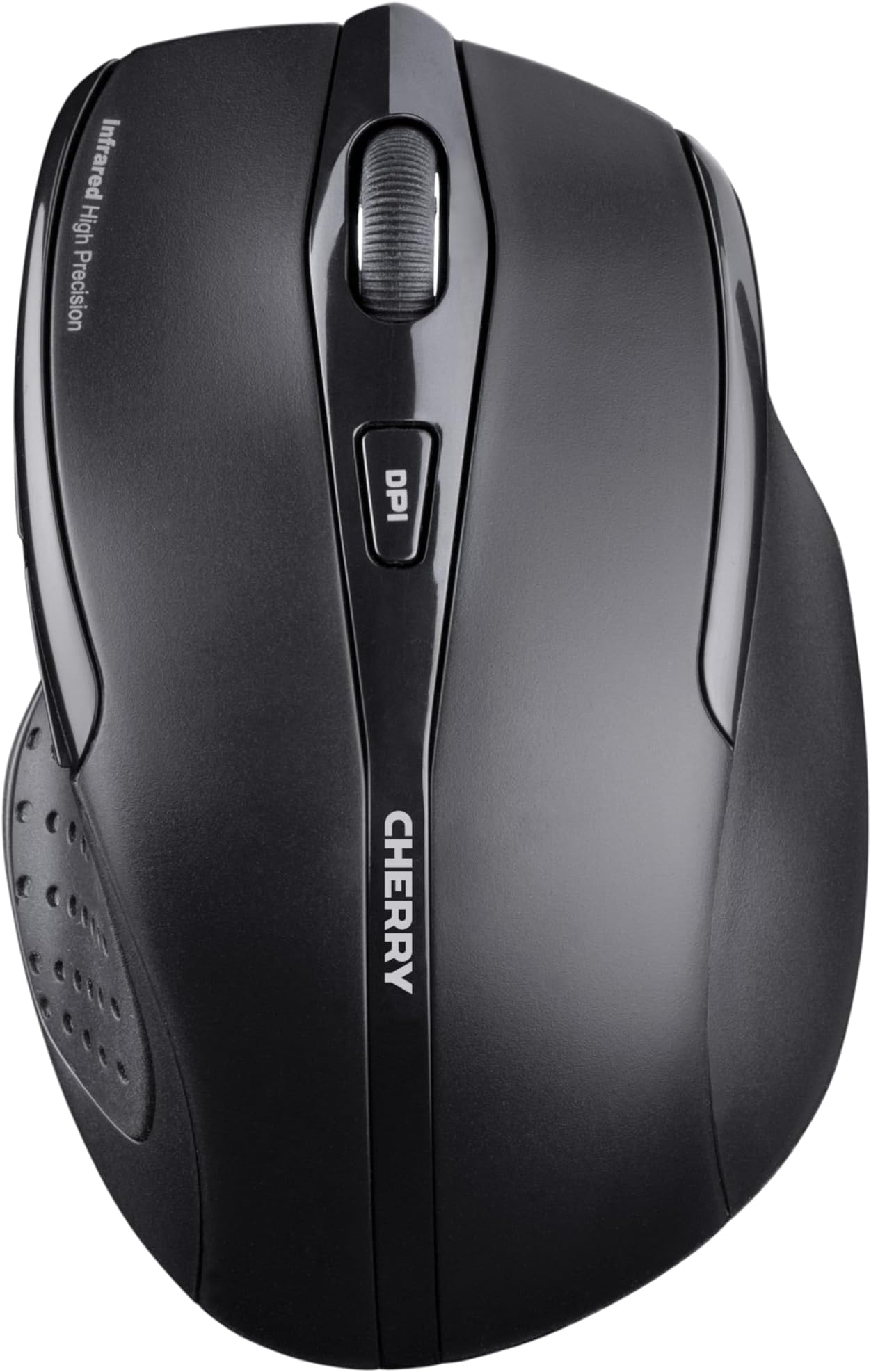 Cherry MW 3000 Wireless Computer Mouse for Work or Home. Nano USB Receiver Easily Stays in Laptop or Chromebook. Ergonomic Designed for Right Handed. 6 Buttons Black