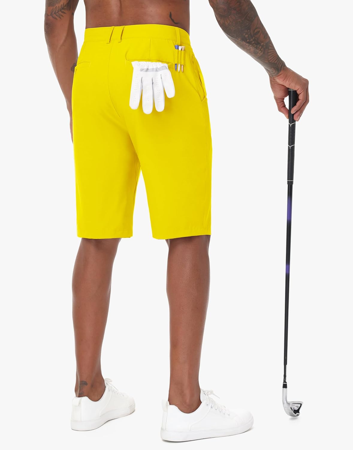 JWM Mens Golf Shorts 8"/11" Inseam - Stretch Lightweight Quick Dry Flat Front Hybrid Casual Dress Work Shorts with Zip Pocket