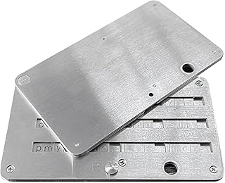 Almacenamiento mecánico de frases de semillas de Bitcoin, tarjeta de billetera de acero inoxidable con acabado antihuellas, administrador de contraseñas profesional para criptomonedas