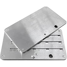 Crypto Seed Phrase Storage, Stainless Steel Metal Seed Plate for 24 Word Backup, Fireproof and Waterproof Cold Wallet Compatible with BIP39 Hardware Wallets, KeepKey, Ledger, Trezor