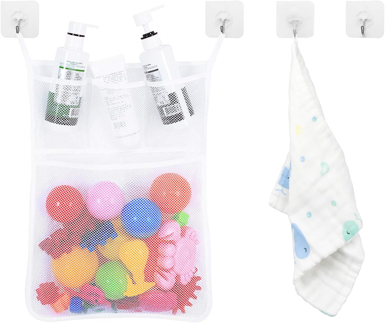 organizzatore per la doccia per i giocattoli