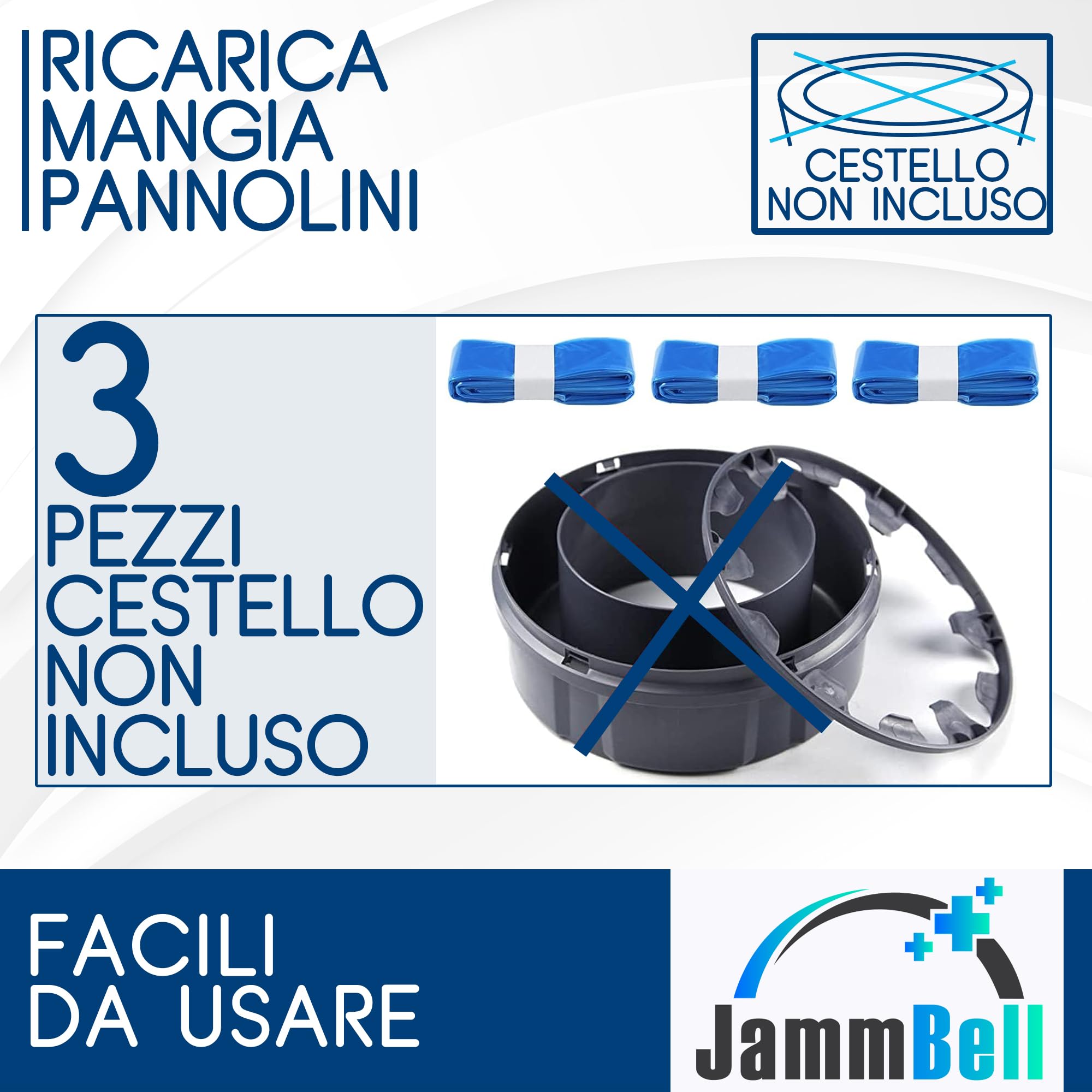 11 Ricariche Per Mangiapannolini Compatibili Con Angelcare Maialino Foppapedretti - 100% MADE IN ITALY - Mangia Pannolino Sacchetti Igienici Antiodore