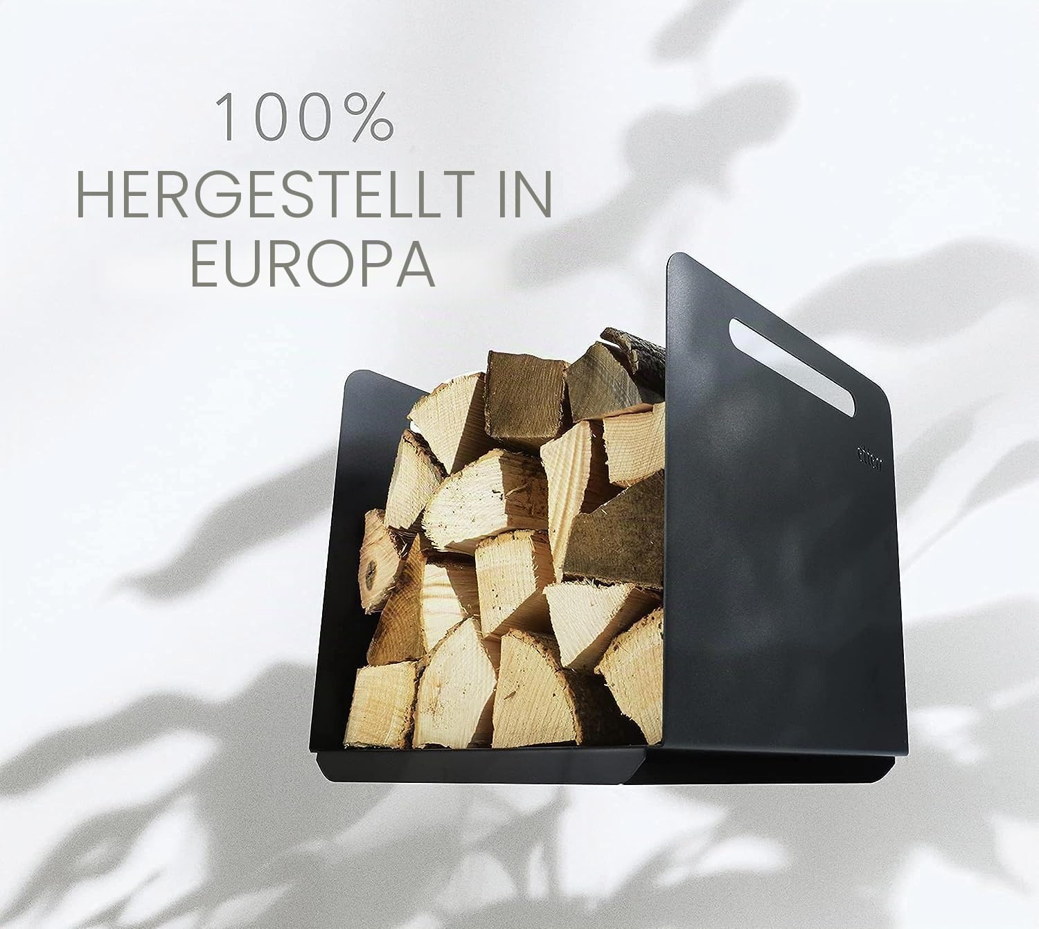 Unterstützung für Brennholz und Holzbriketts, 100% Stahl.