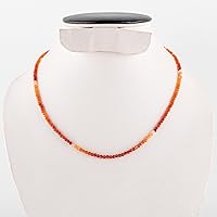 Vista 101 de Natural Moonstone Gemstones Choker Necklace, Faceted Rounds Beads, Silver Plated Jewelry, Healing Crystals, Birthday, Handamde, Minimalist, Women