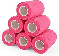 Vista 25 de 24 rollos de vendaje elástico autoadhesivo de 1 pulgada, vendaje cohesivo transpirable no tejido, envoltura veterinaria para perros, esguinces