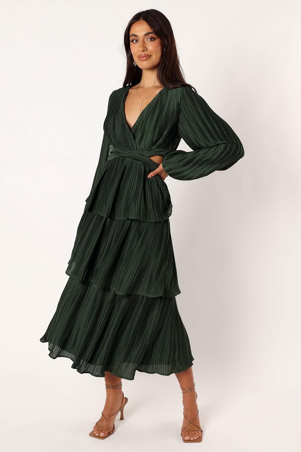Petal & Pup Womens Pippa Long Sleeve Midi Dress - Image 6