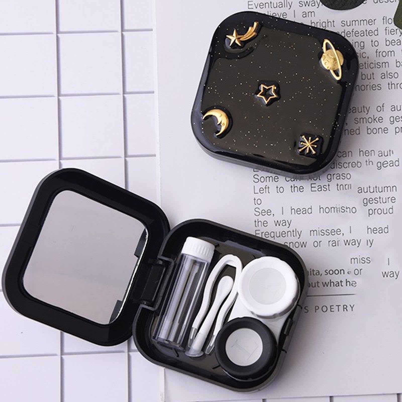 Cajas de Almacenamiento de Lentes de Contacto Cosméticas Portátiles para Viaje
