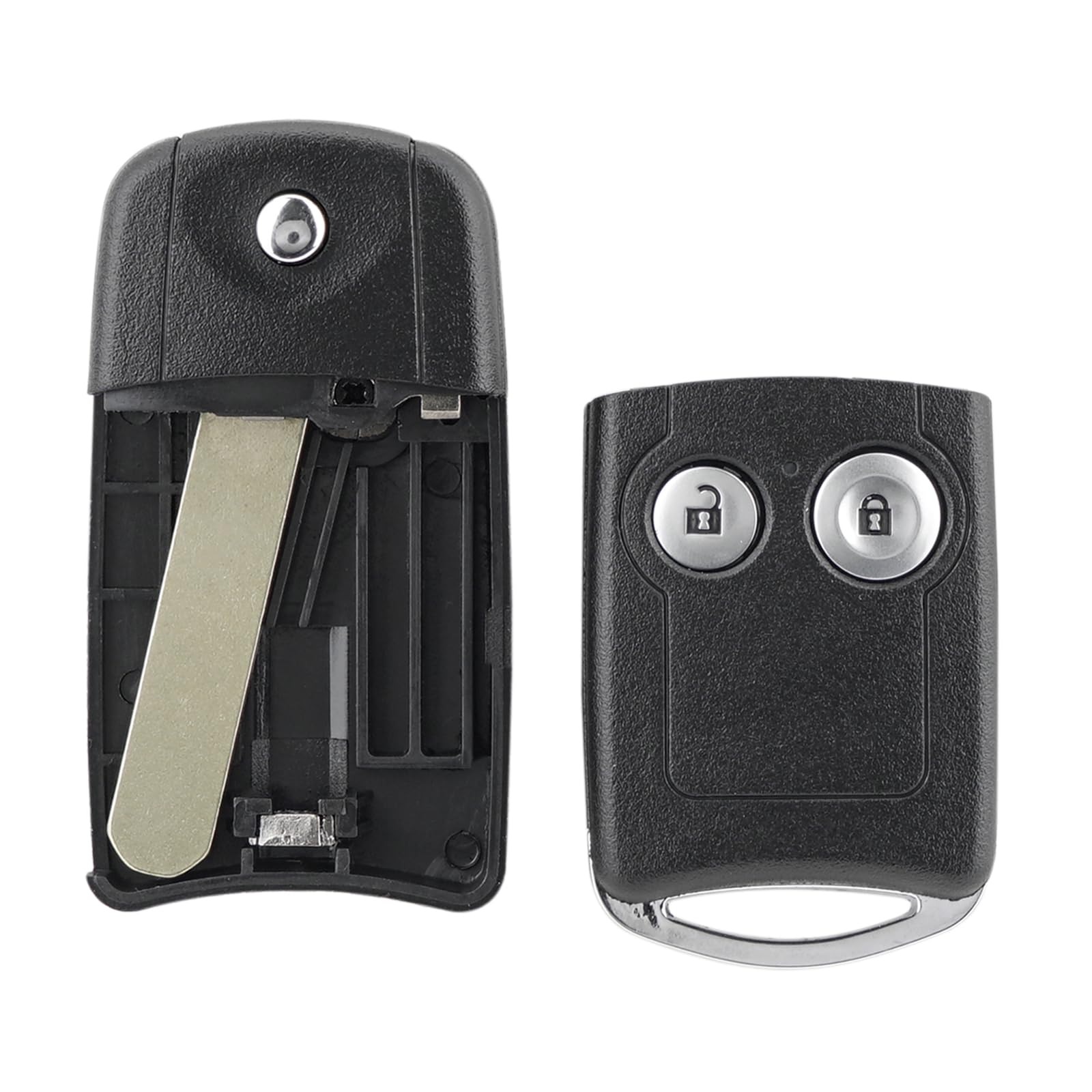 2 Set Pulsanti Ricambio Telecomando Auto Per Honda Civic, Jazz, CRV - Con Pelle Nera - Foto 7