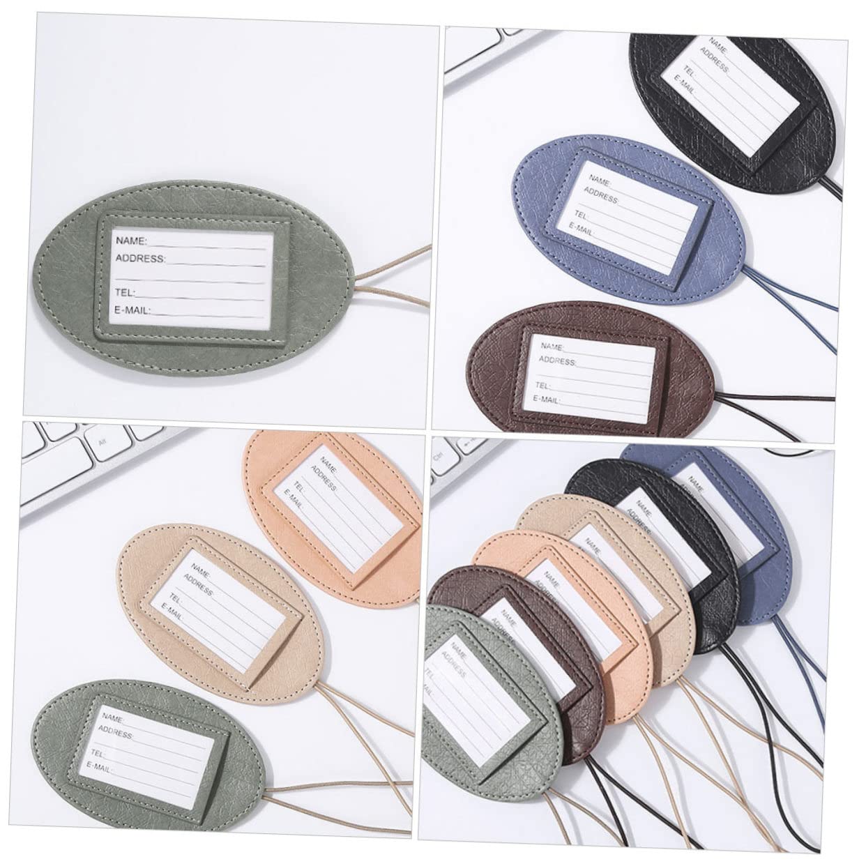 BESPORTBLE 3 Set Cartellini Valigia Multifunzionali Con Design Etichette Per Pass Imbarco Casuale Colore Casuale 3 Pezzi * 3