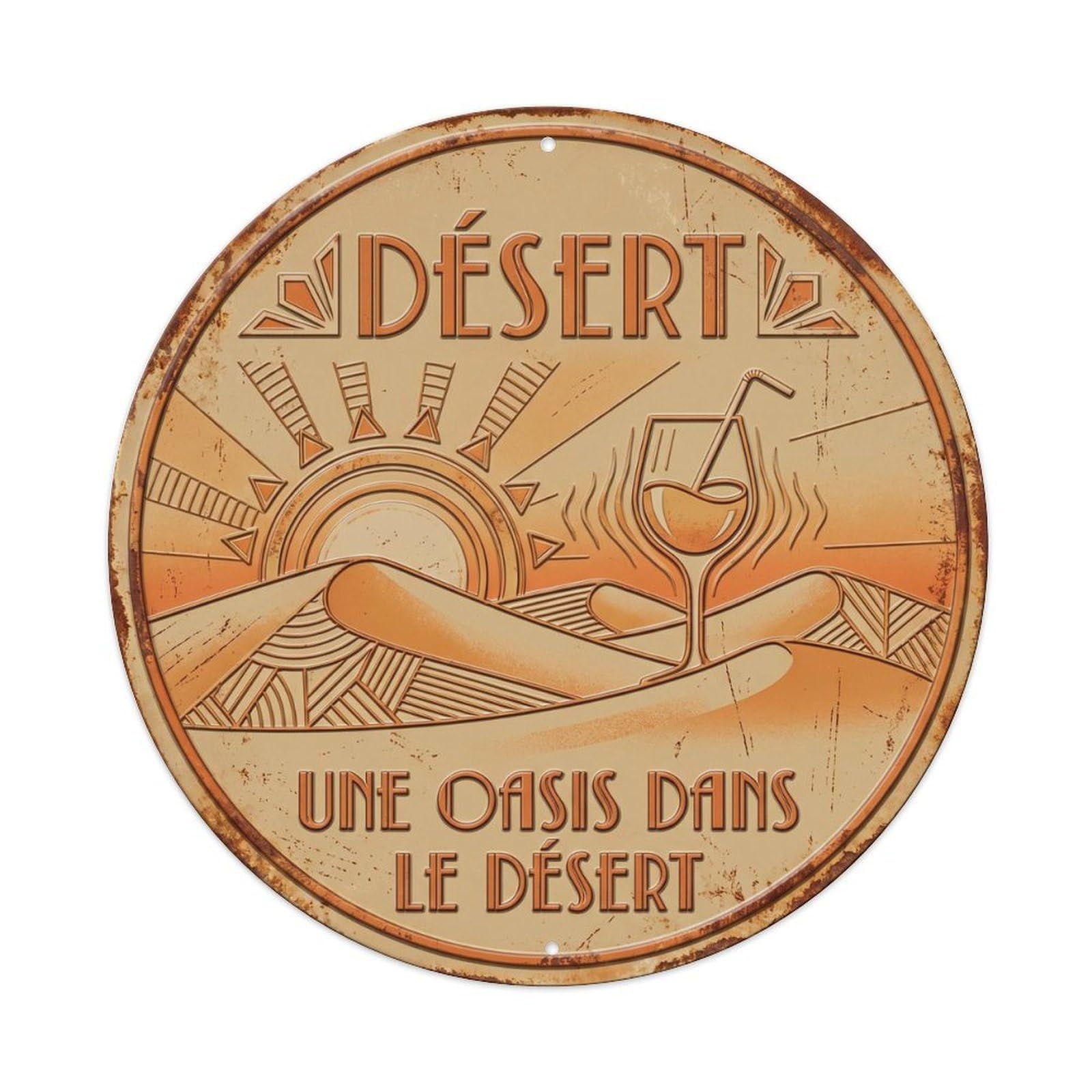 Desert Humorous Lounge Desert Metal Tin Sign