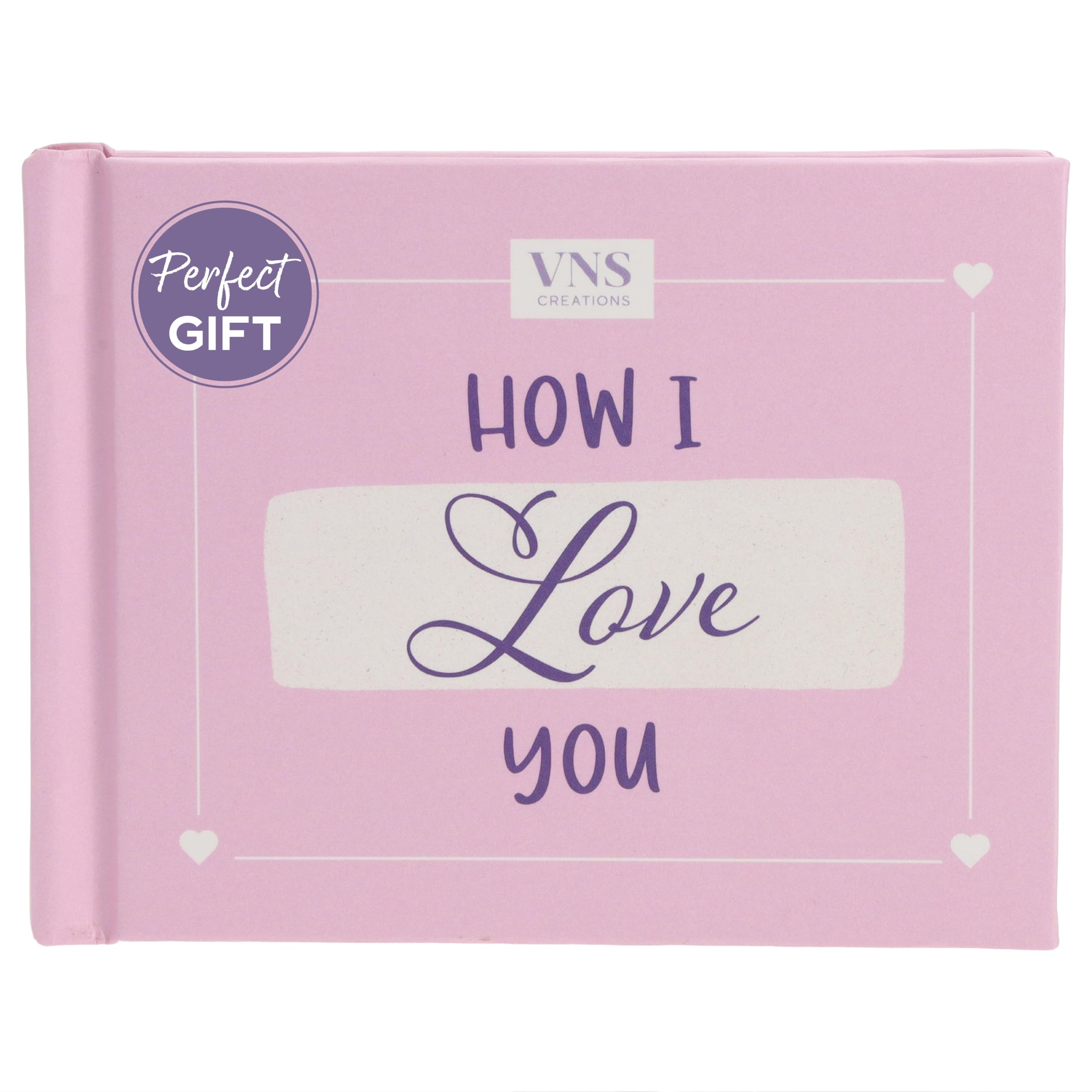 How I Love You Fill-in-the-Blank Book - Personalized Gifts for Friends, Girlfriends, Mothers, Sisters - Cute Stuff for Girls - Appreciation, Birthday Gifts for Best Friend Woman and Mom