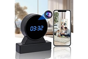 Hidden Camera Clock, HD 1080P Wireless Spy Camera - WiFi Nanny Cam...