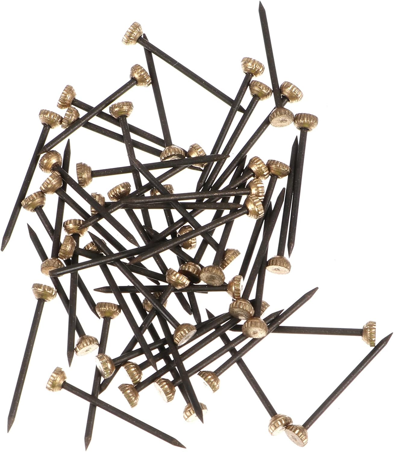 UKCOCO 60Pcs Photo Frame Nails with Storage Box Durable Head Picture Hanging Nails for DIY Crafts Wall Art and Home Decor