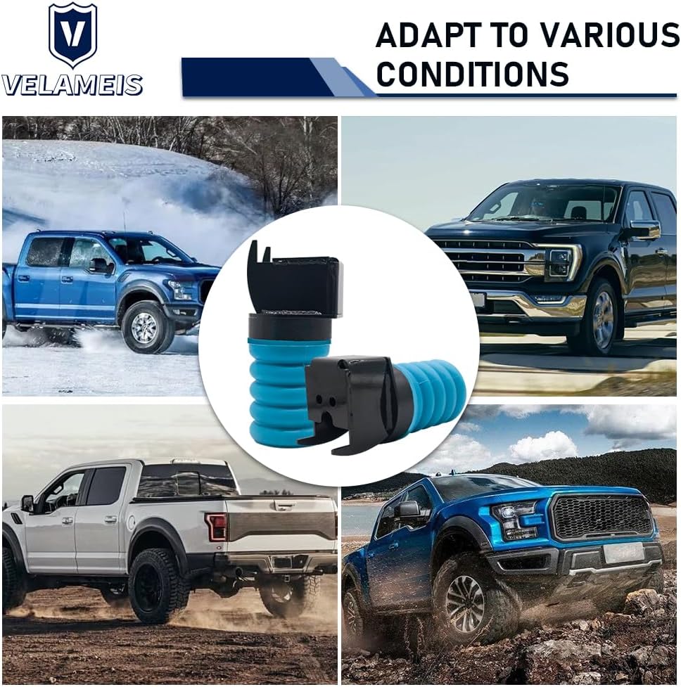 SSR-117-40 Rear Air Helper Springs kit丨Rear Air Suspension Helper Springs System (Left/Right) for Ford F-150 4WD 2009-2021 Blue