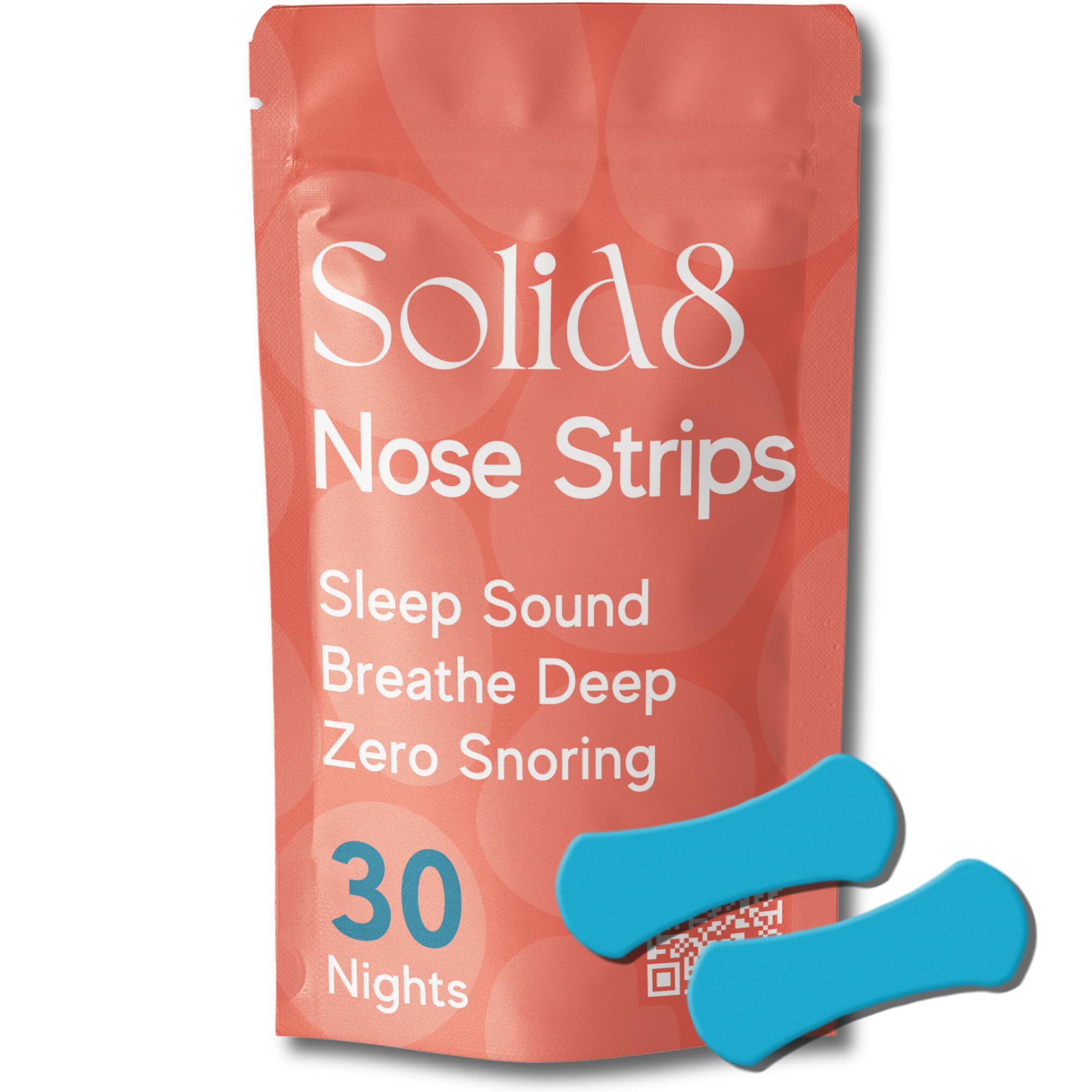 Nose Strips - Extra Strength, Sweat Resistant, Nasal Congestion Relief, Effective Snoring and Sleep Solution - One Month Supply