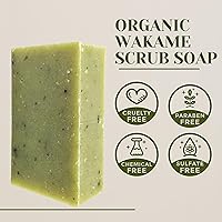 Vista 5 de Michelle's Creatives Wakame Seaweed Soap Bar - Natural Soap Bar for Men and Women - Handmade Soap made with Organic Soap Base and Organic Shea