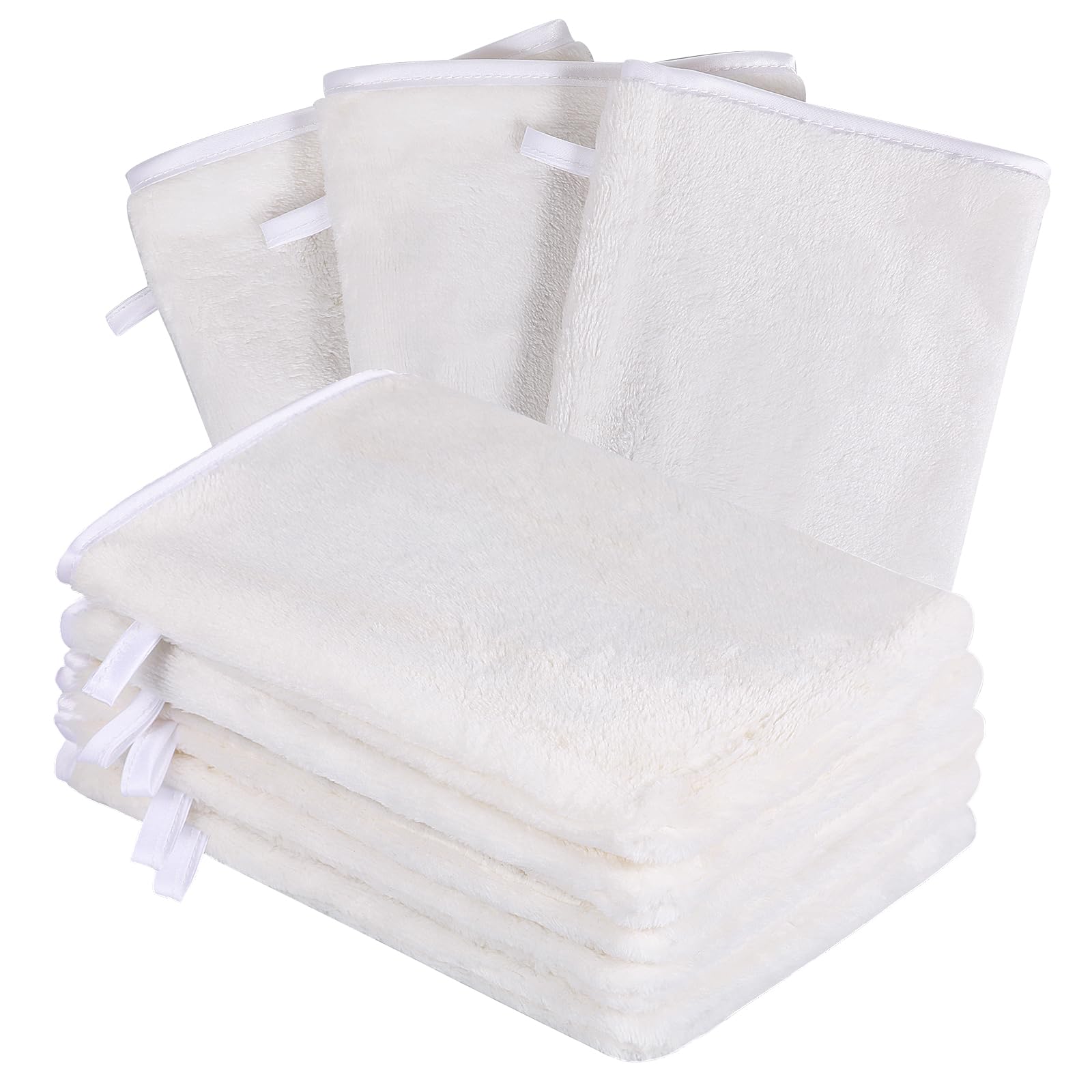 Lot De 2 Gants De Toilette En Coton 450g/m² 15X21cm - Rose - Veo Shop