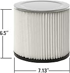 Multi-Fit VF2007 Filtre à cartouche standard pour vide de la boutique à sec humide, simple - Convient à la plupart des magasins-vac & Plus