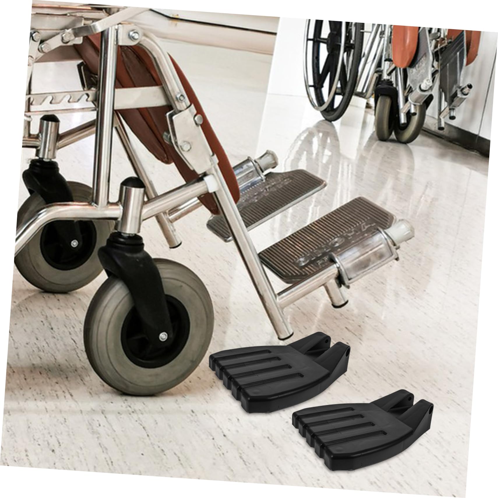 MAGICLULU 8 Piezas Reposapiés Para Silla De Ruedas Reposapiés De Repuesto Para Silla De Ruedas Para a De as Suministros Para as De as Pedal De a De as