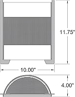 Vista 2 de Access Lighting Access 20739-BS/OPL - Lámpara de pared moderna y contemporánea de dos luces de Iron Collection en estaño, níquel, acabado plateado