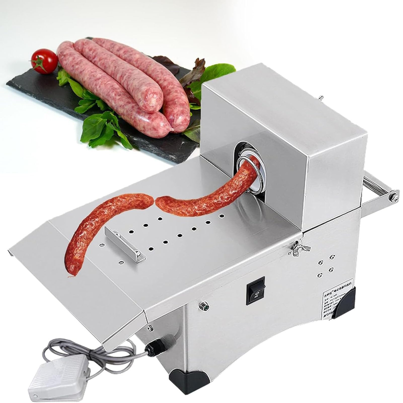 Eiwitany Stainless Steel Sausage Machine - Automatic Tying & Knotting, Sausage Casings Binding, for Restaurants & Butcher Shops