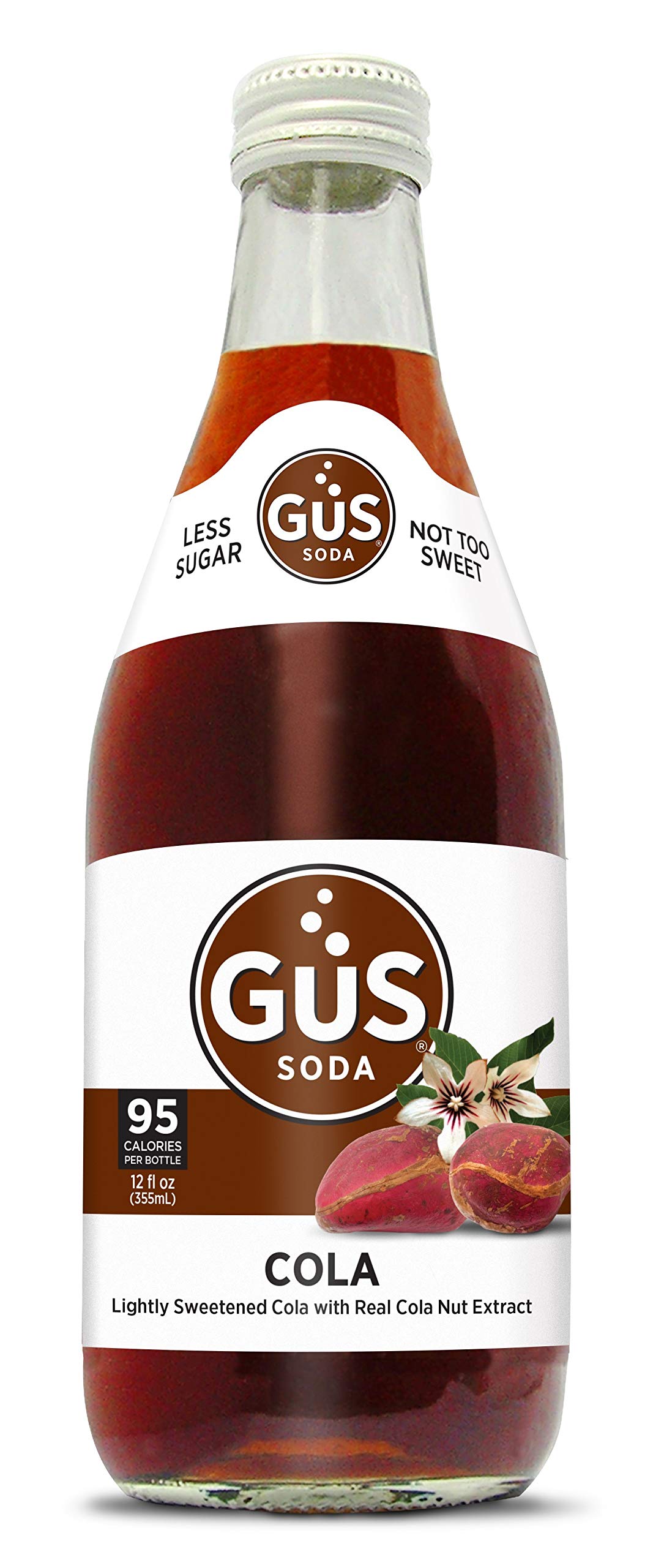 GuS Soda - Dry Cola - 12 oz (12 Glass Bottles)